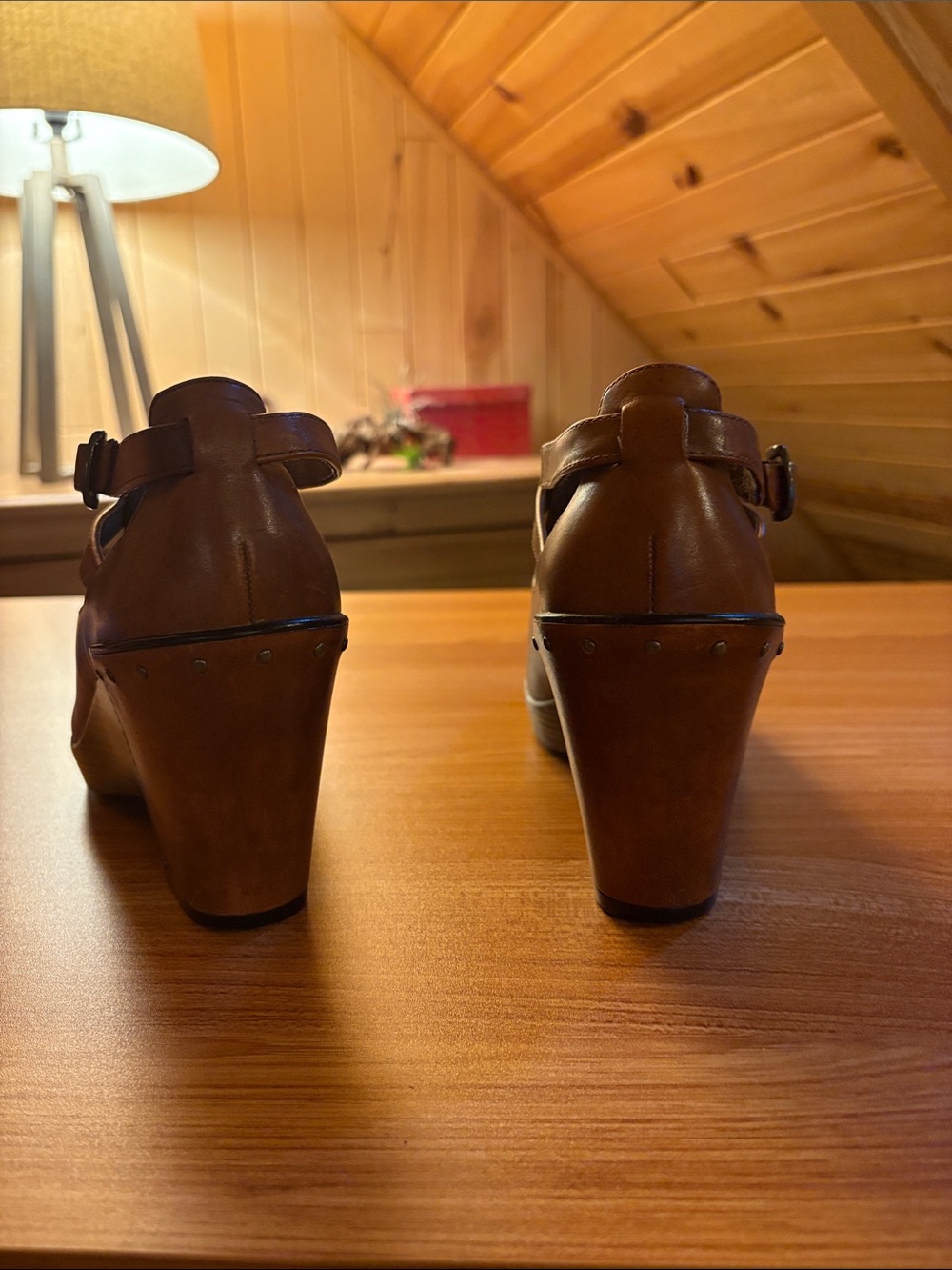 Dansko Brown Leather Ankle Strap Booties - Picture 3 of 7